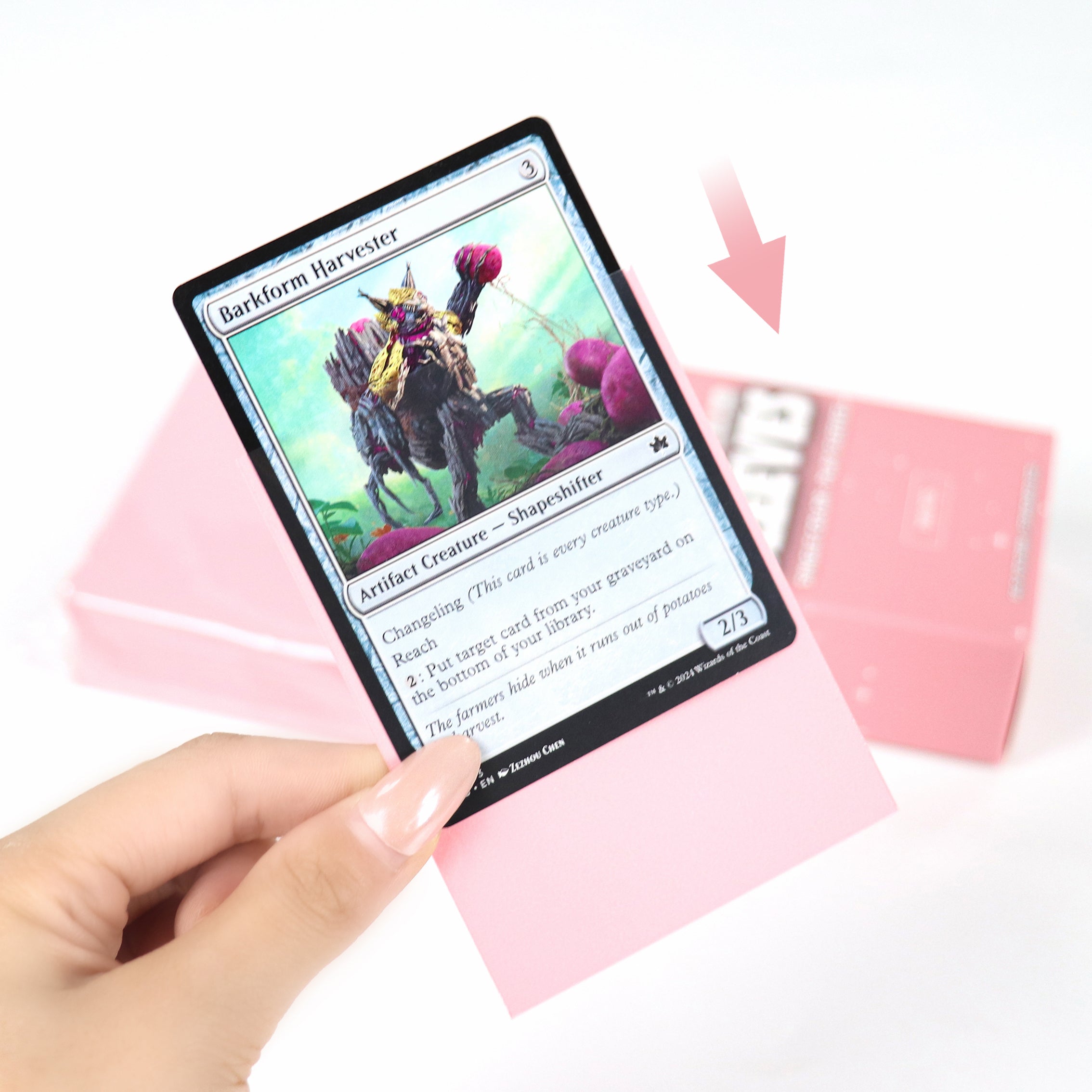 cardcosmos - Protège cartes mats premium rose | 100stk