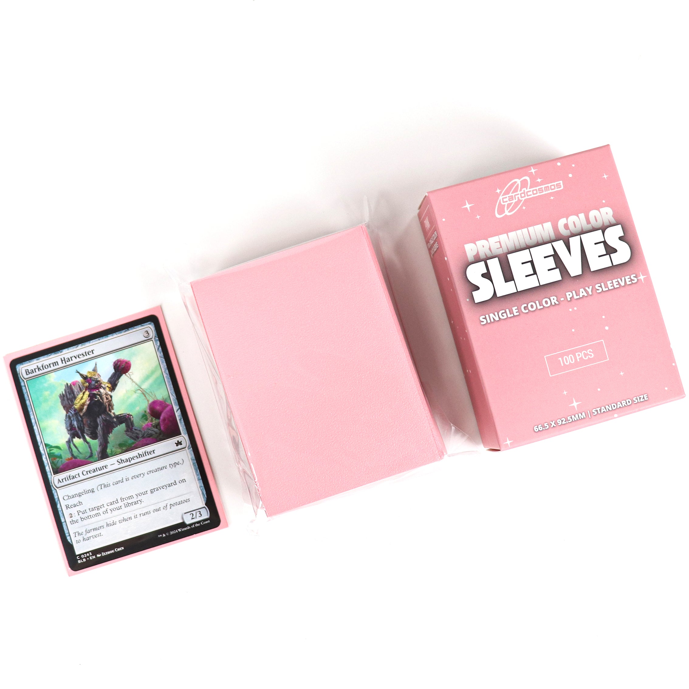 cardcosmos - Protège cartes mats premium rose | 100stk