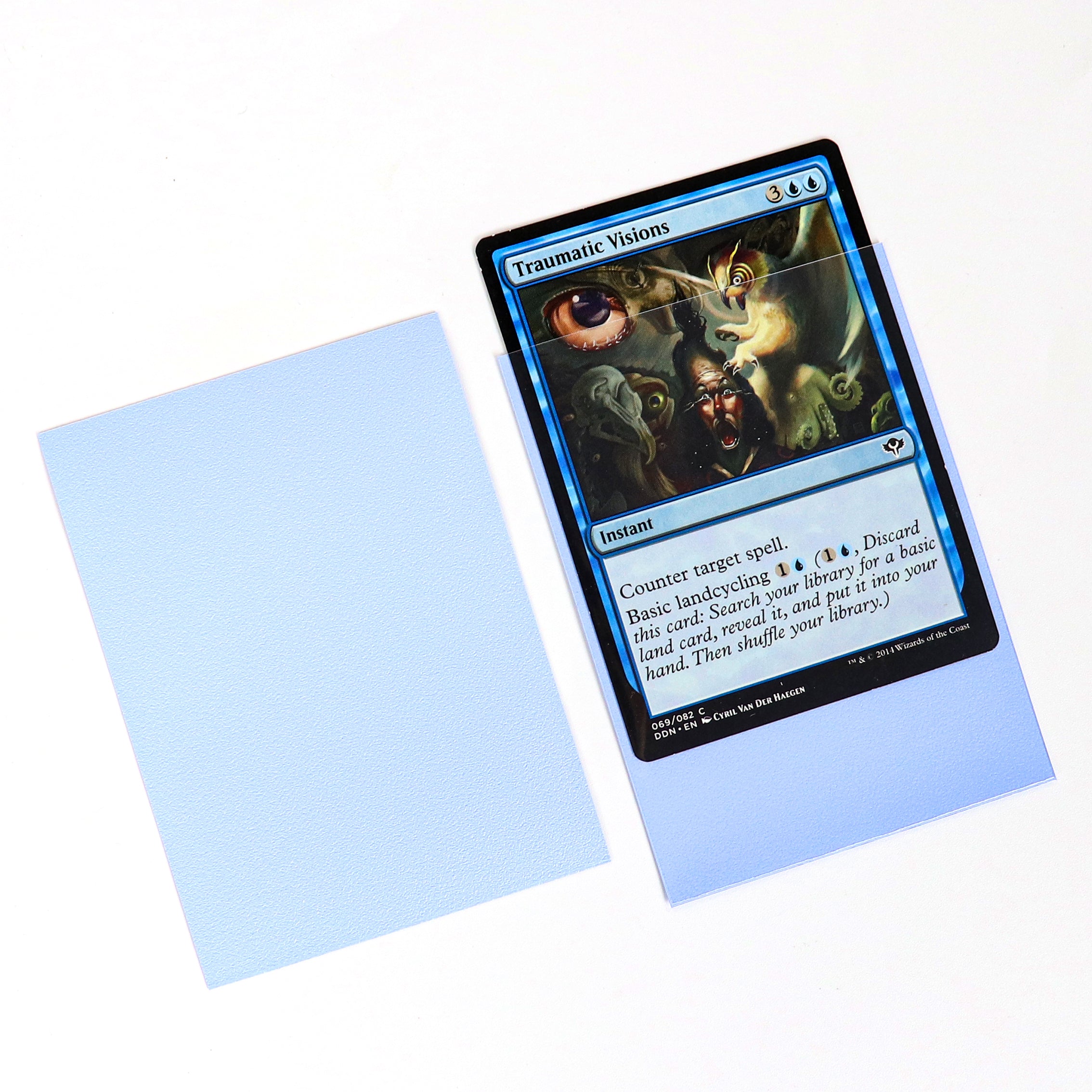 cardcosmos - Protège cartes mats premium bleu clair | 100stk