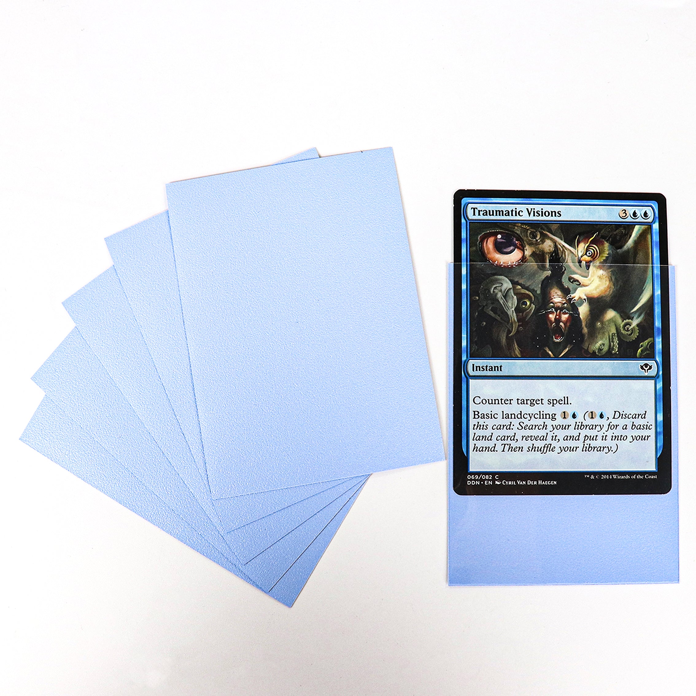 cardcosmos - Protège cartes mats premium bleu clair | 100stk