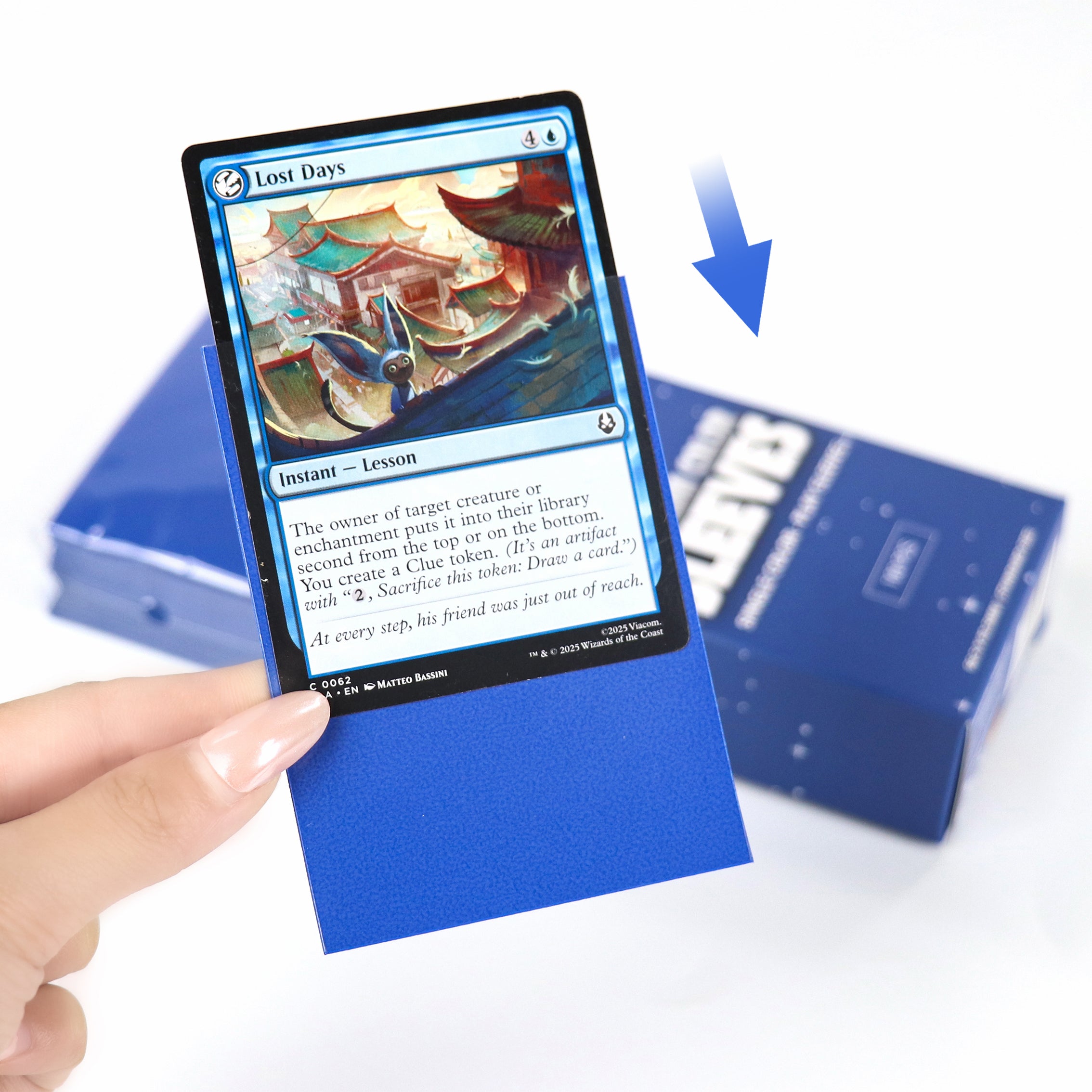 cardcosmos - Protège cartes mats premium bleu | 100stk