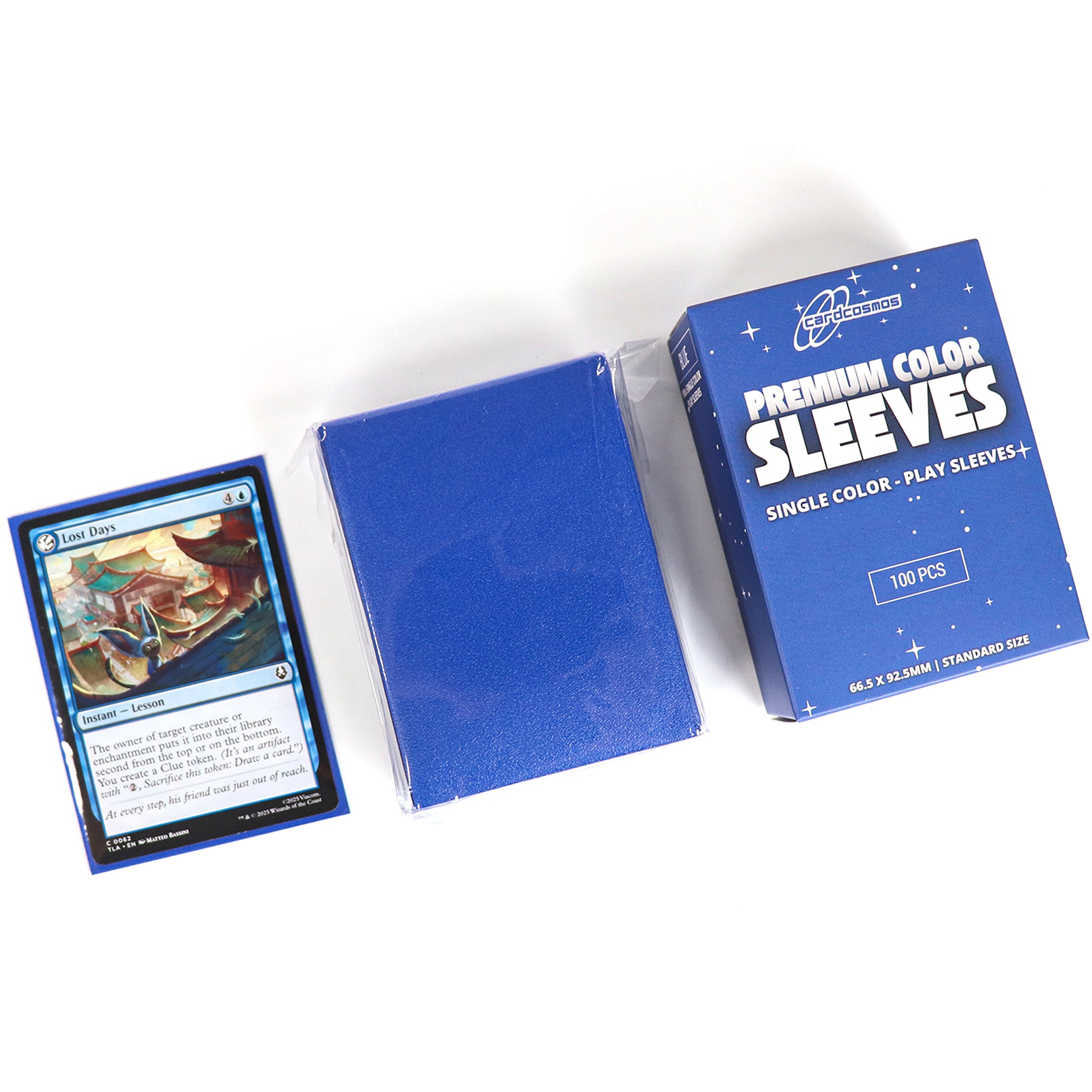 cardcosmos - Protège cartes mats premium bleu | 100stk