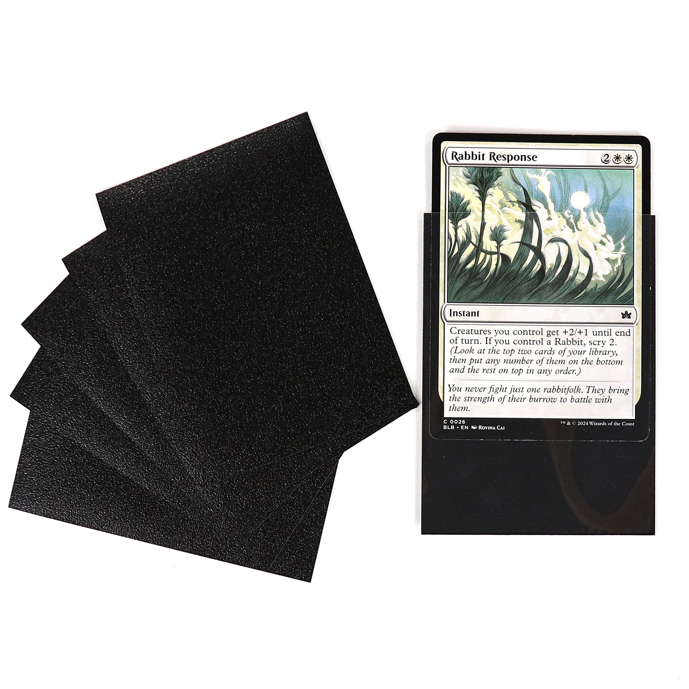 cardcosmos - Protège cartes mats premium noir | 100stk