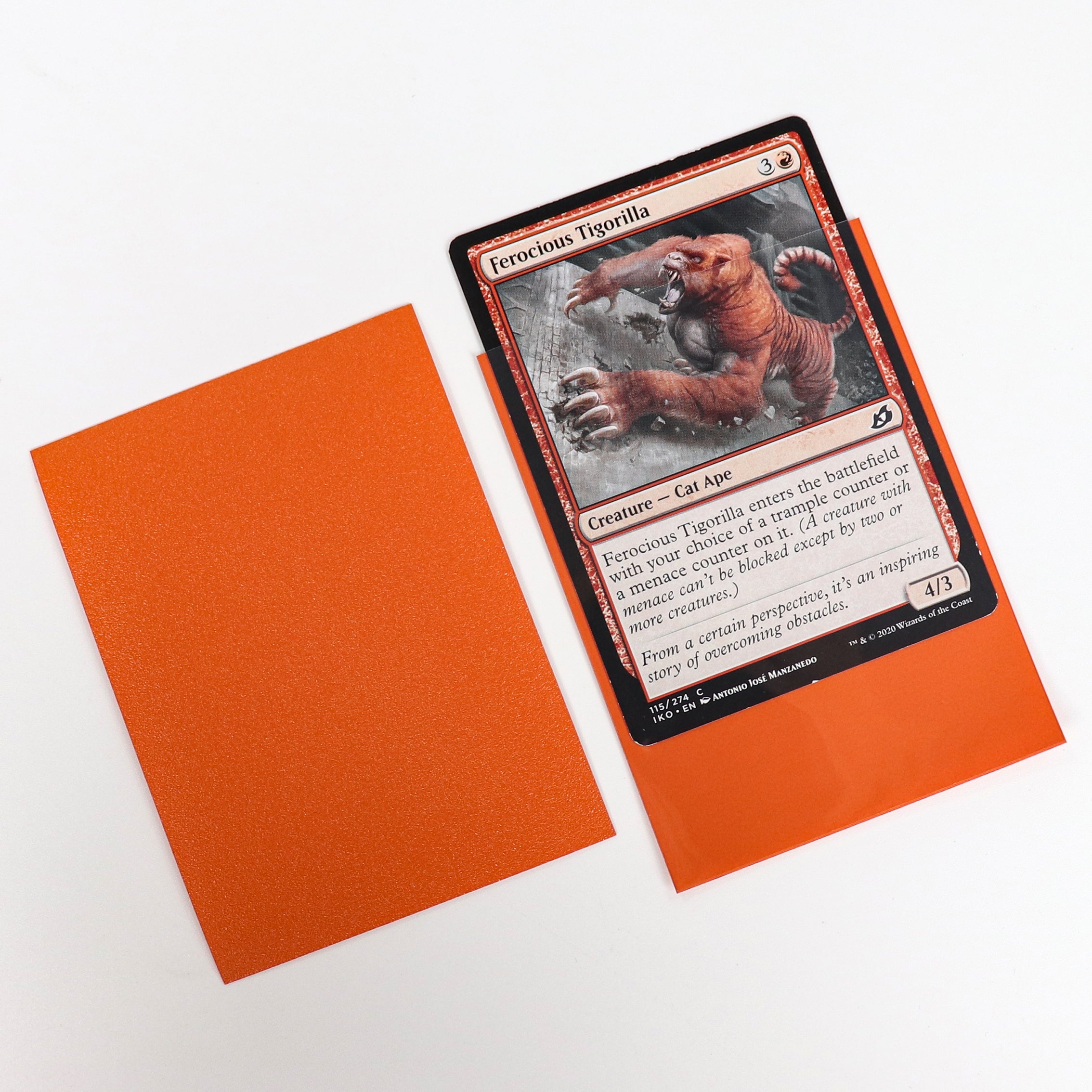 cardcosmos - Protège cartes mats premium orange | 100stk