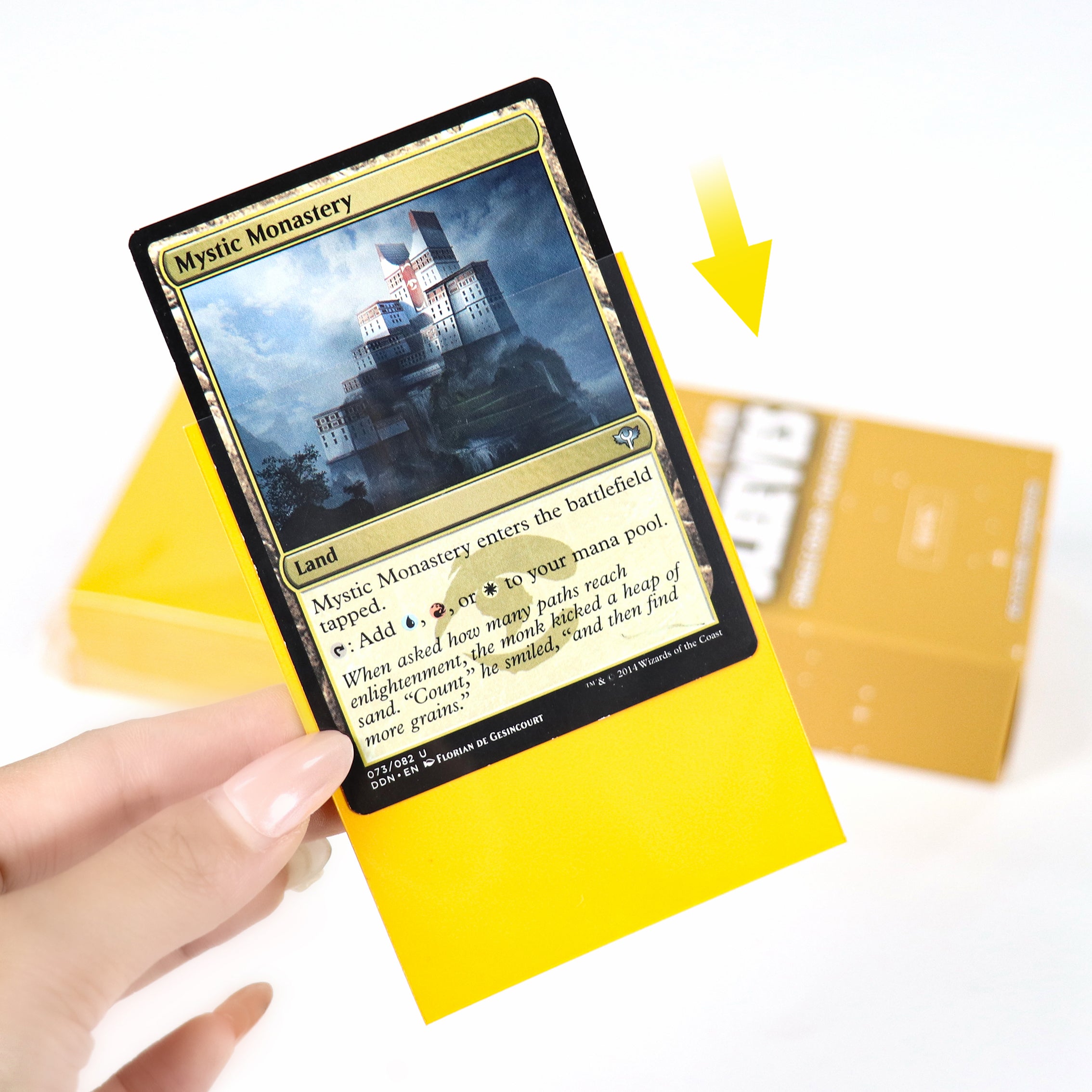 cardcosmos - Protège cartes mats premium jaune | 100stk