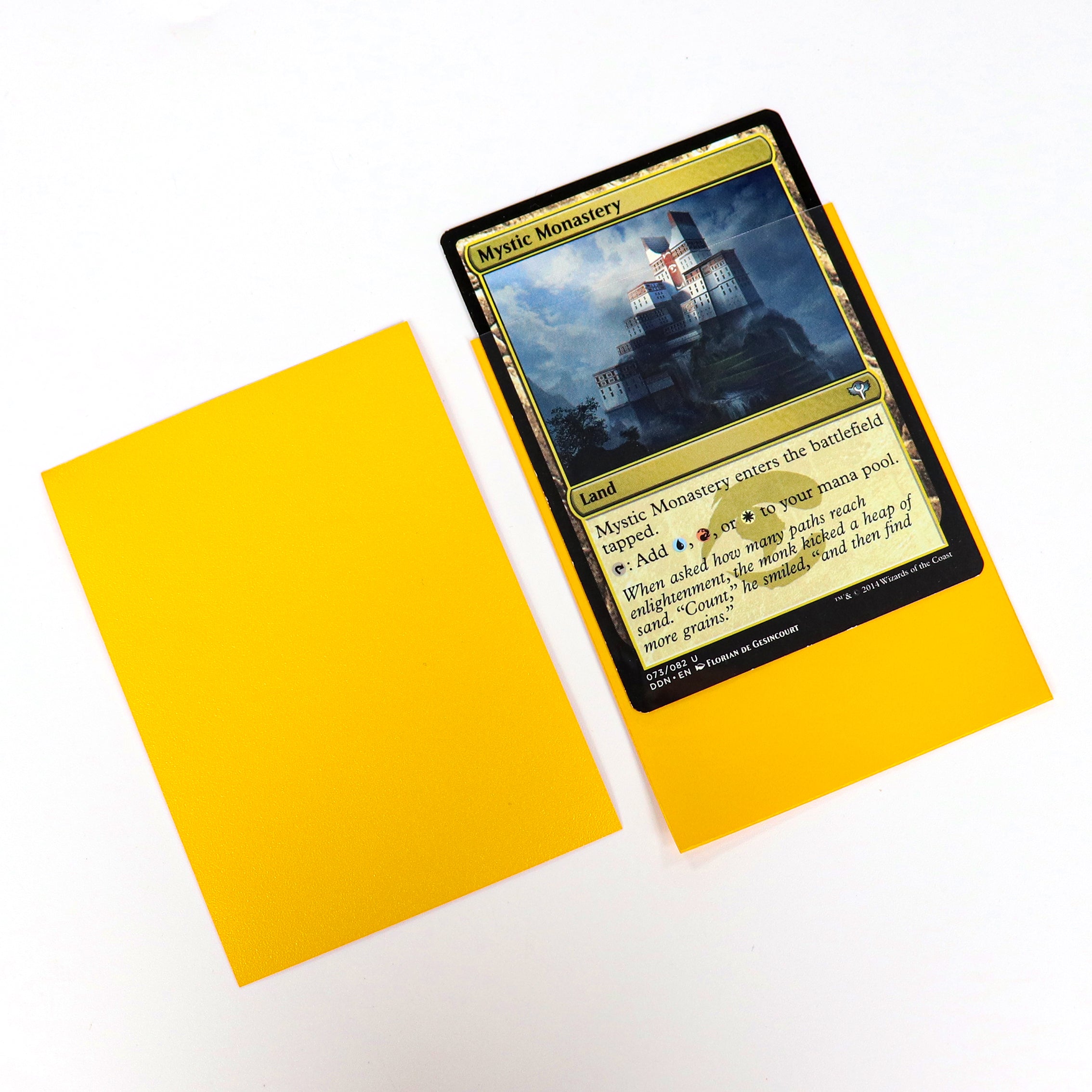 cardcosmos - Protège cartes mats premium jaune | 100stk