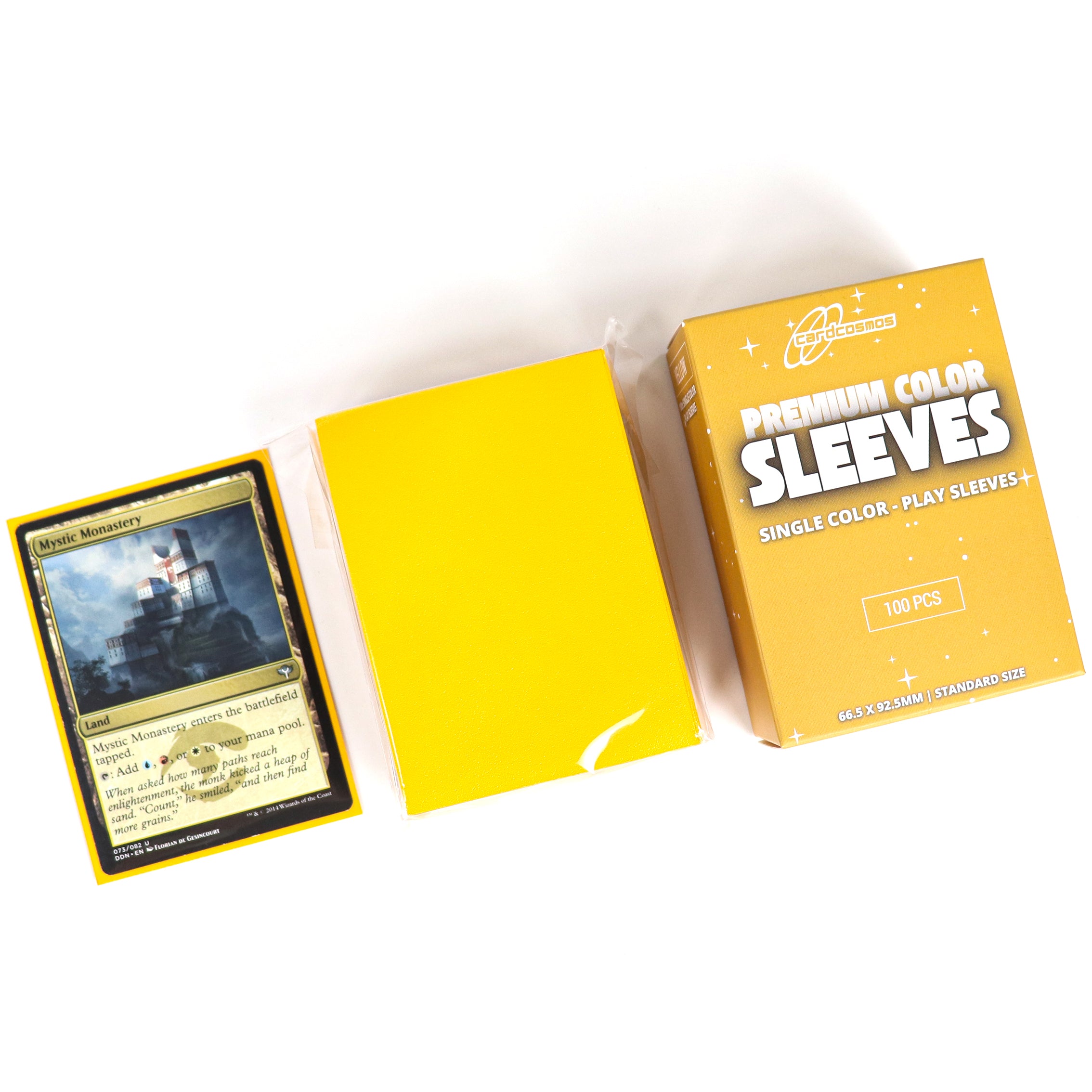 cardcosmos - Protège cartes mats premium jaune | 100stk