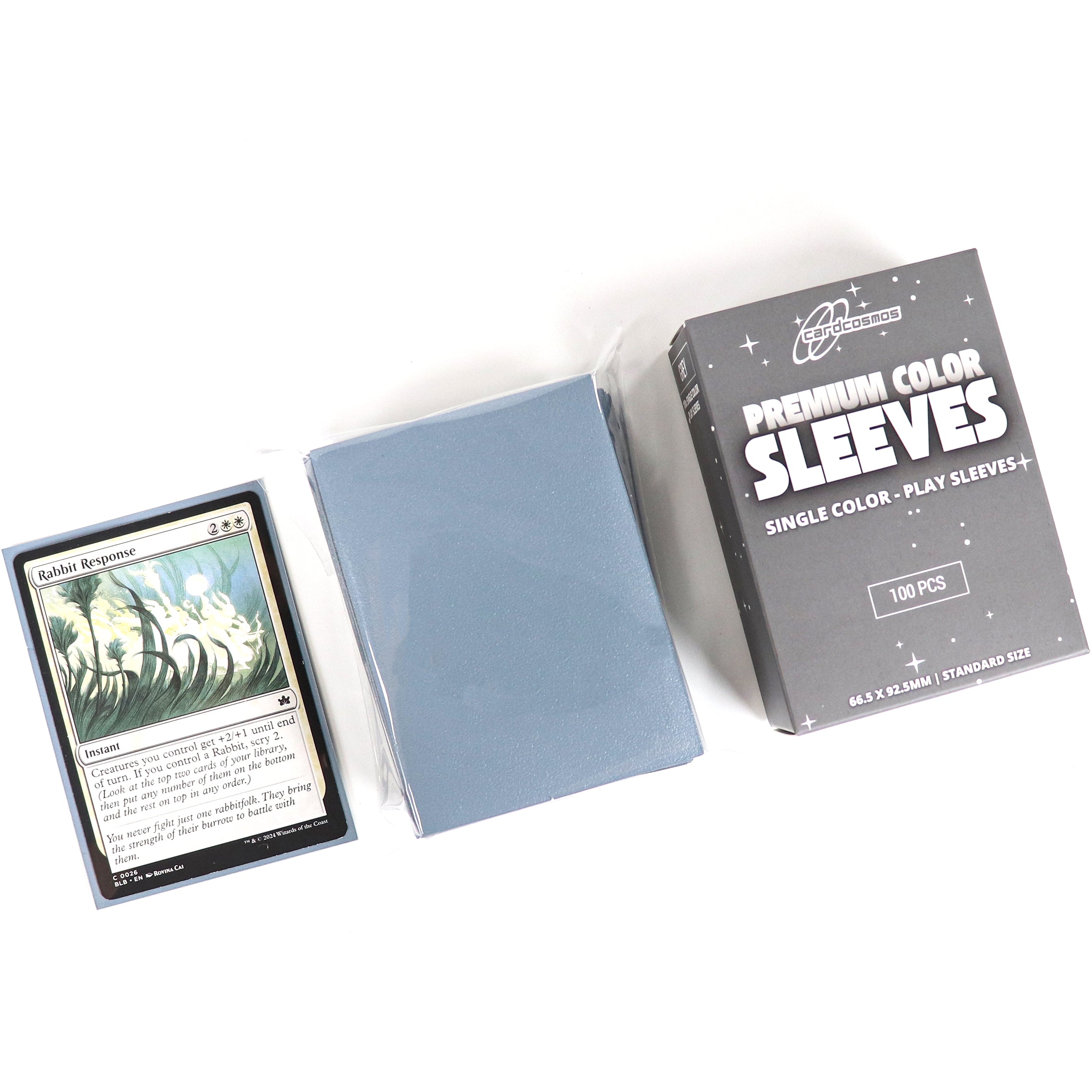 cardcosmos - Protège cartes mats premium gris | 100stk