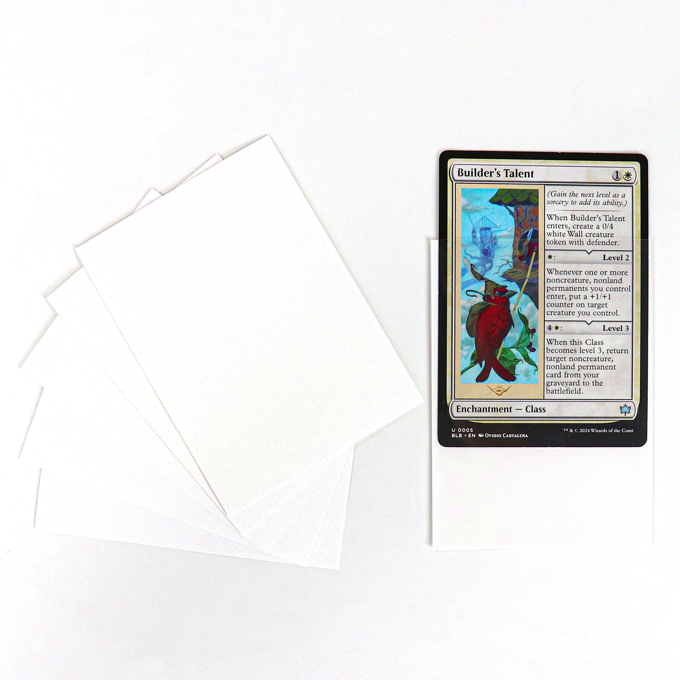 cardcosmos - Protège cartes mats premium blanc | 100stk