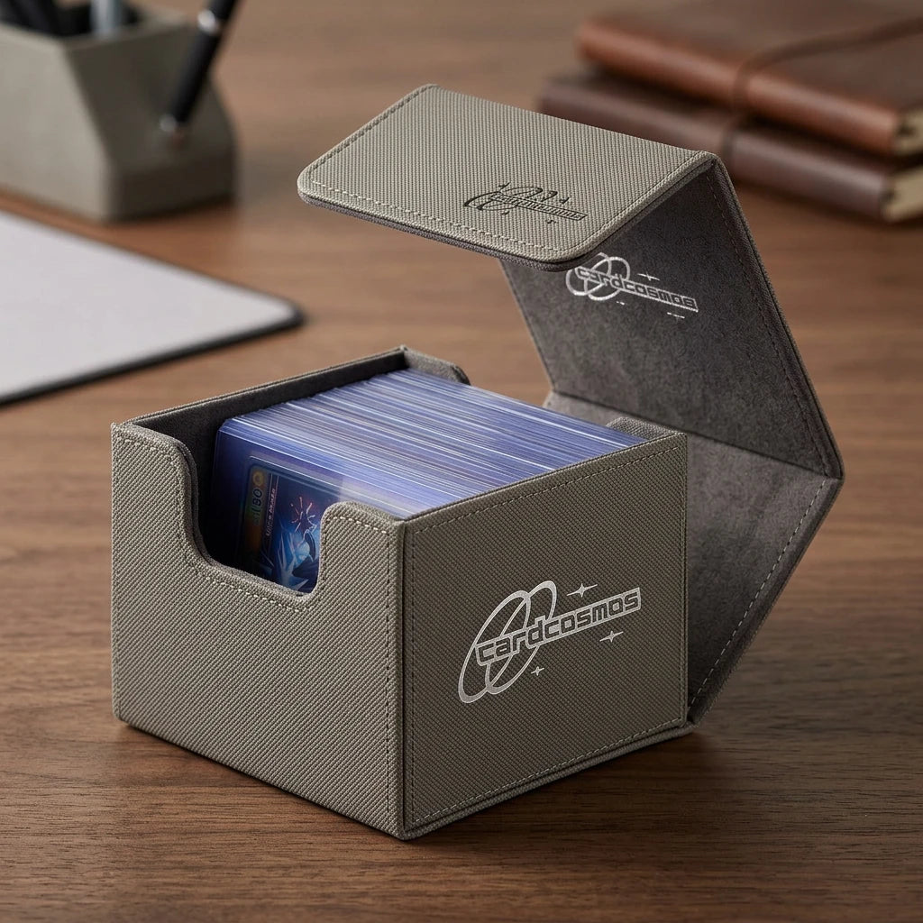 cardcosmos - Boîte de deck premium Toploader 60+ - Gris