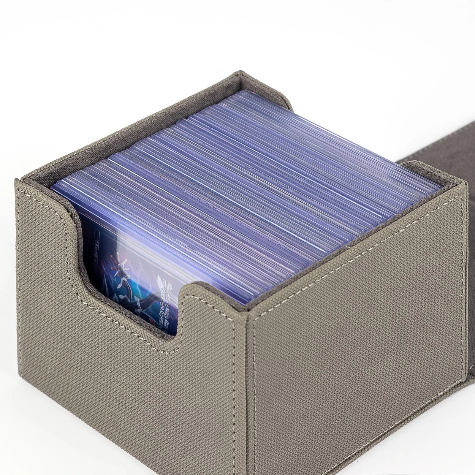 cardcosmos - Boîte de deck premium Toploader 60+ - Gris