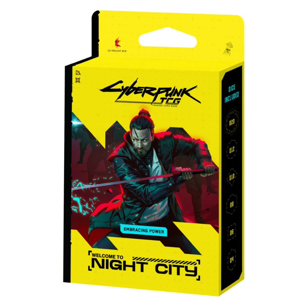 Cyberpunk TCG : Welcome to Night City Deck de démarrage Embracing Power Anglais