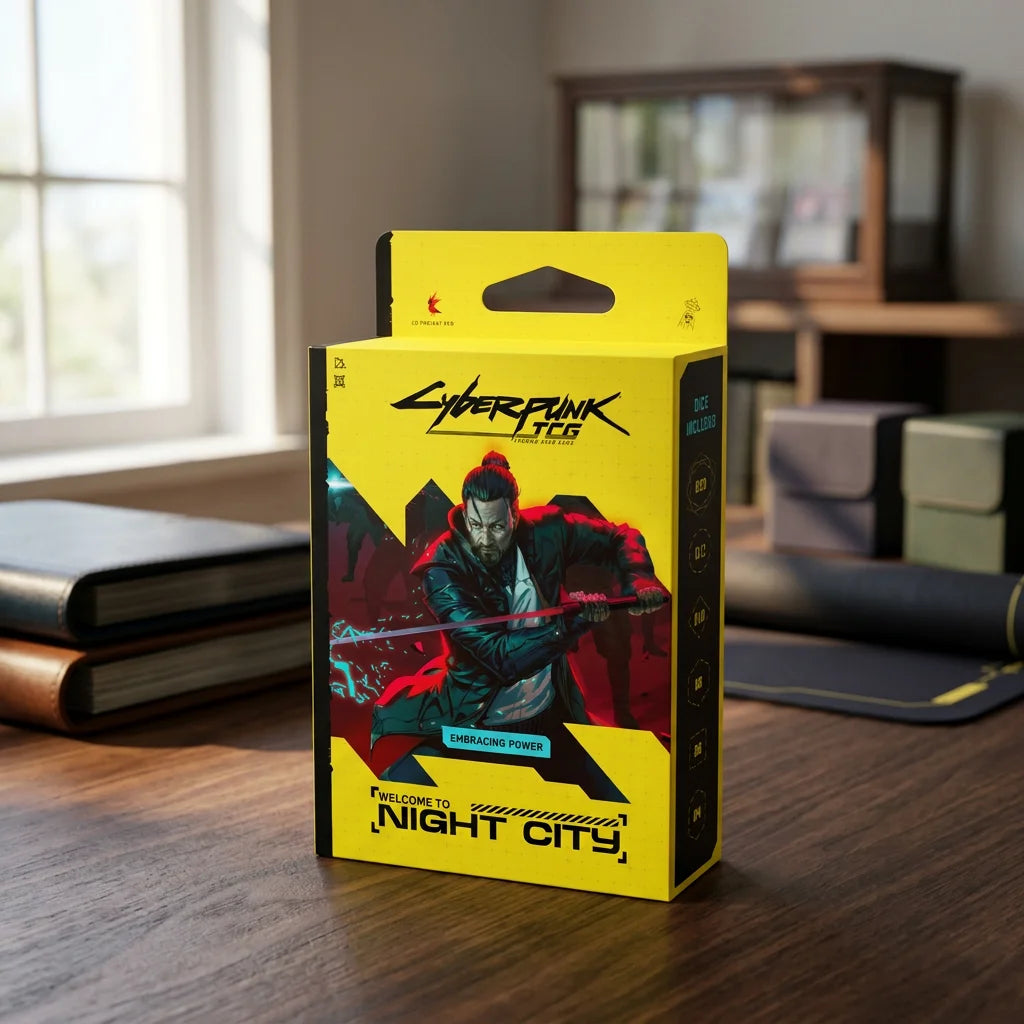 Cyberpunk TCG : Welcome to Night City Deck de démarrage Embracing Power Anglais