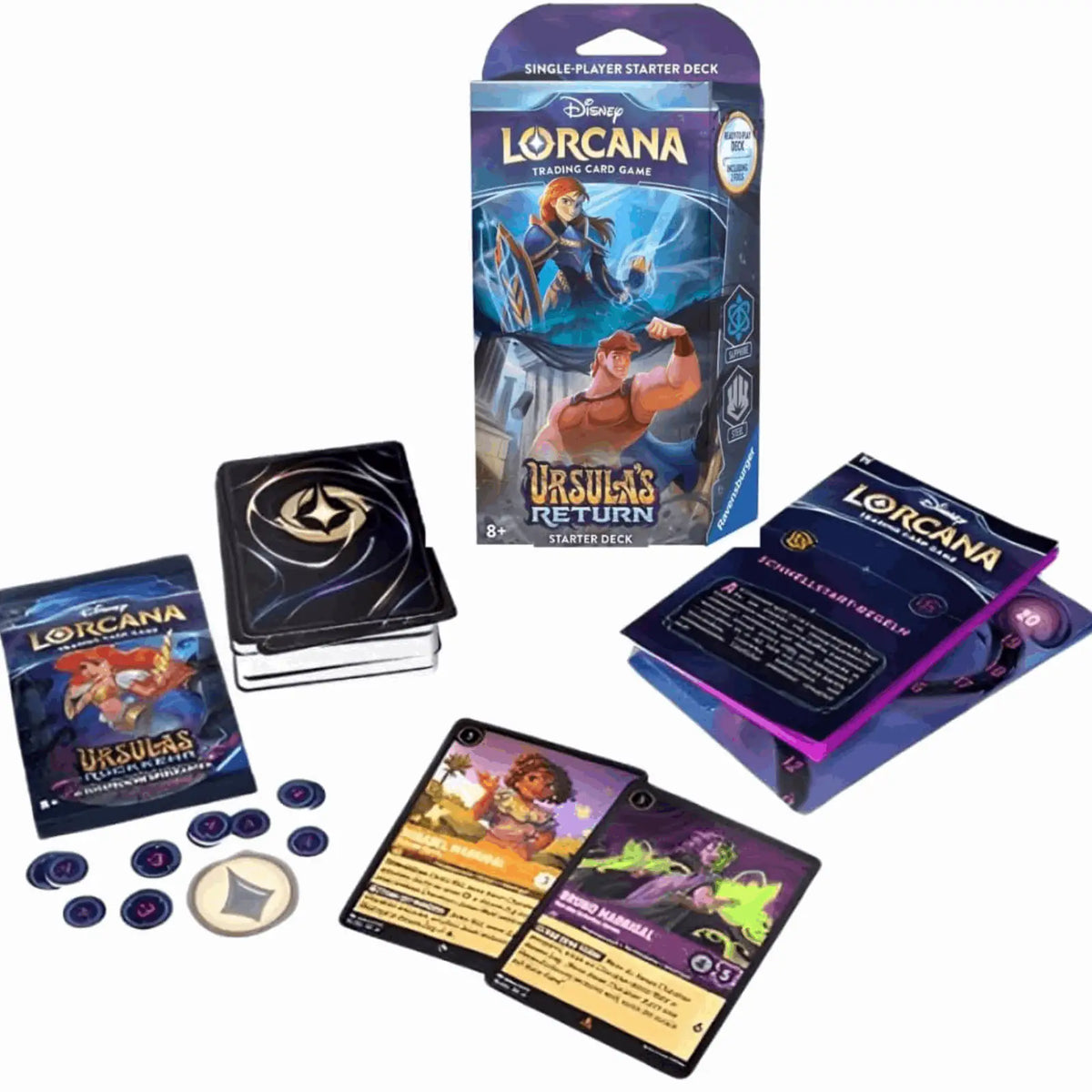 Disney Lorcana - Ursulas Rückkehr: Starter Deck Stahl & Saphir - DE