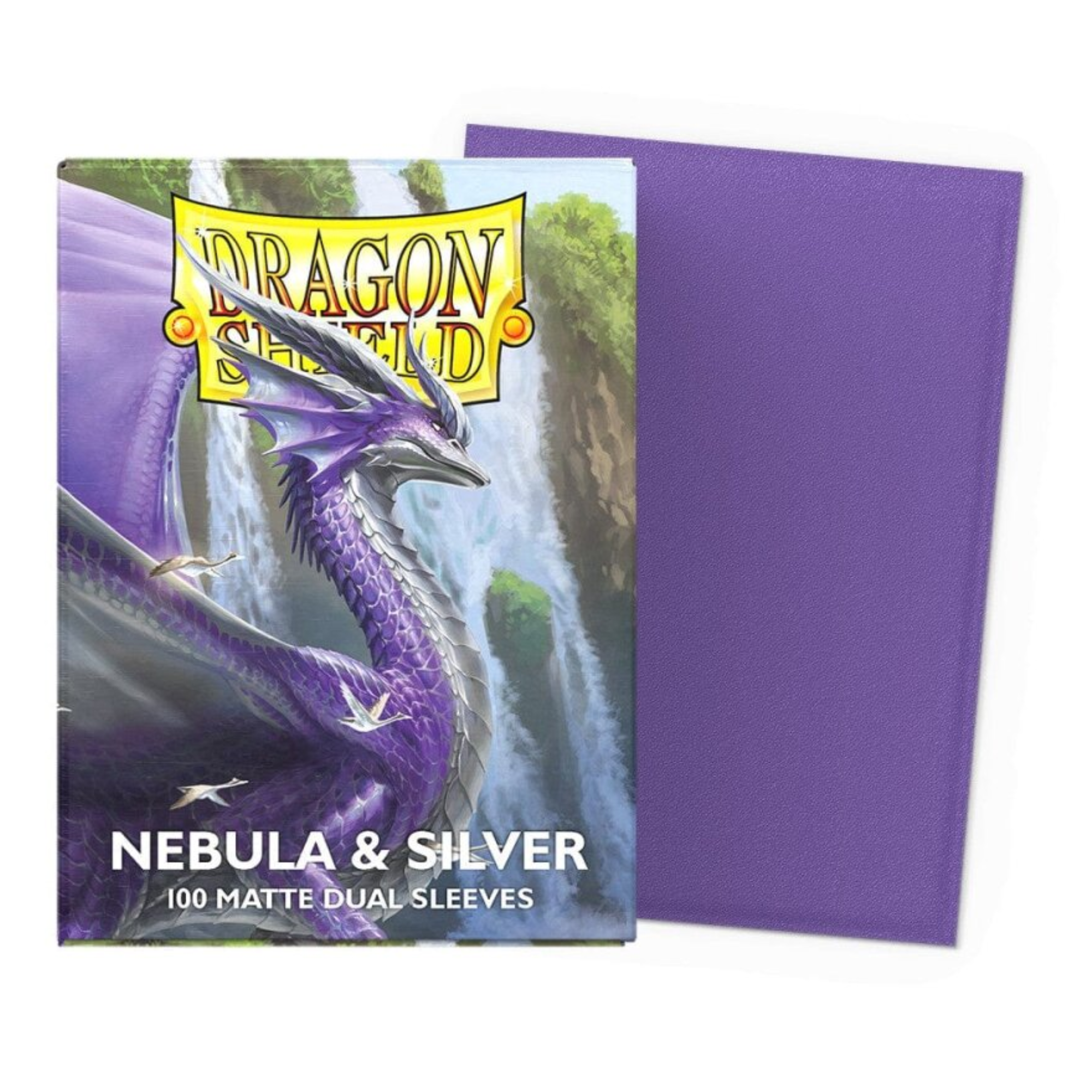 Dragon Shield Protège cartes – Dual Matte Nébuleuse & Argent (100 pièces)