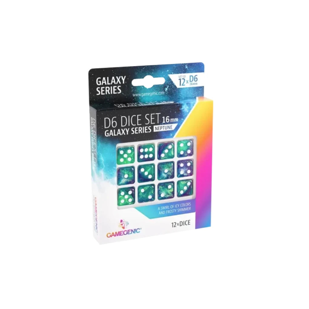 Gamegenic Galaxy Series D6 Würfelset Neptune 12 mm – 36 Würfel