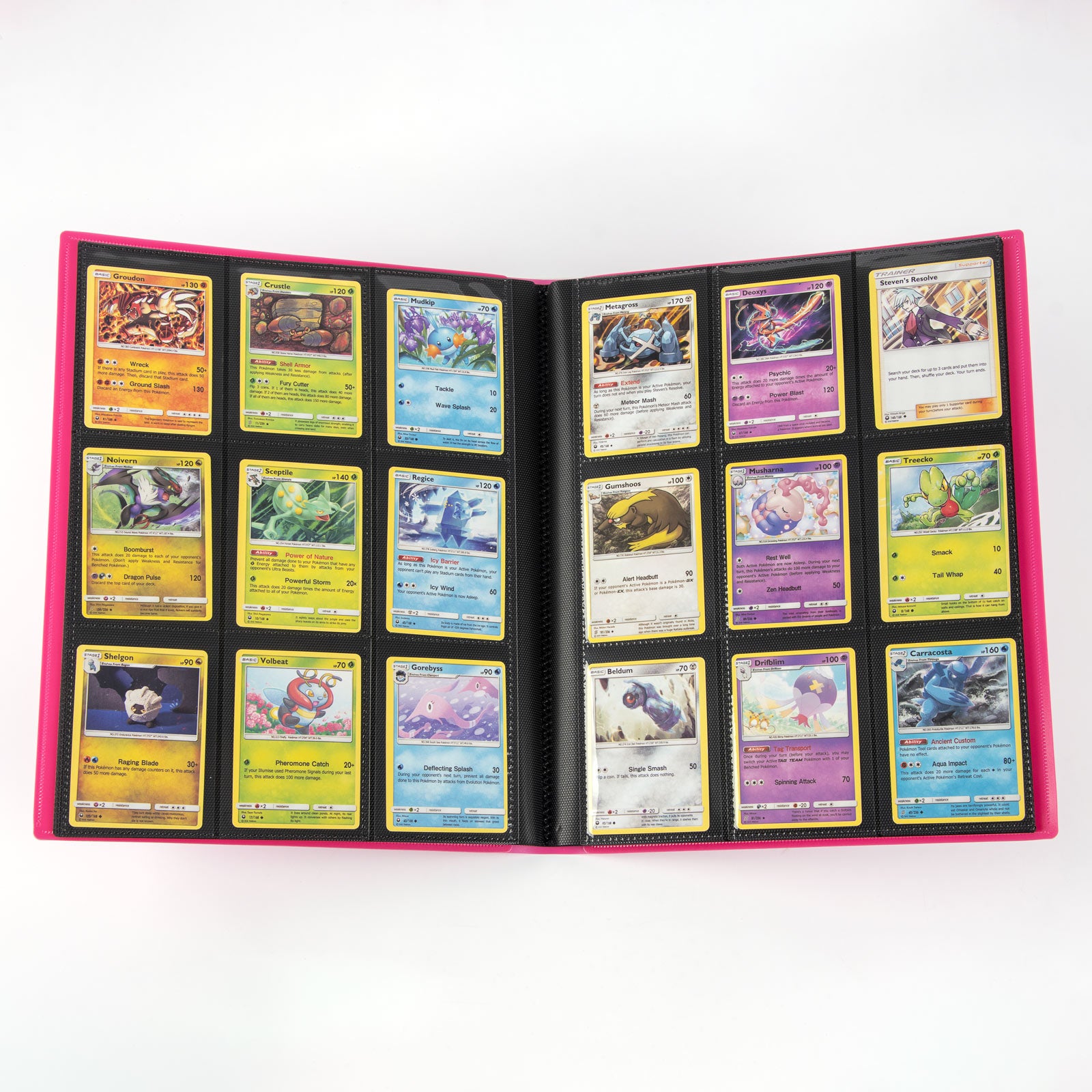 cardcosmos - Classeur basic 9 pochettes avec sangle - Rose