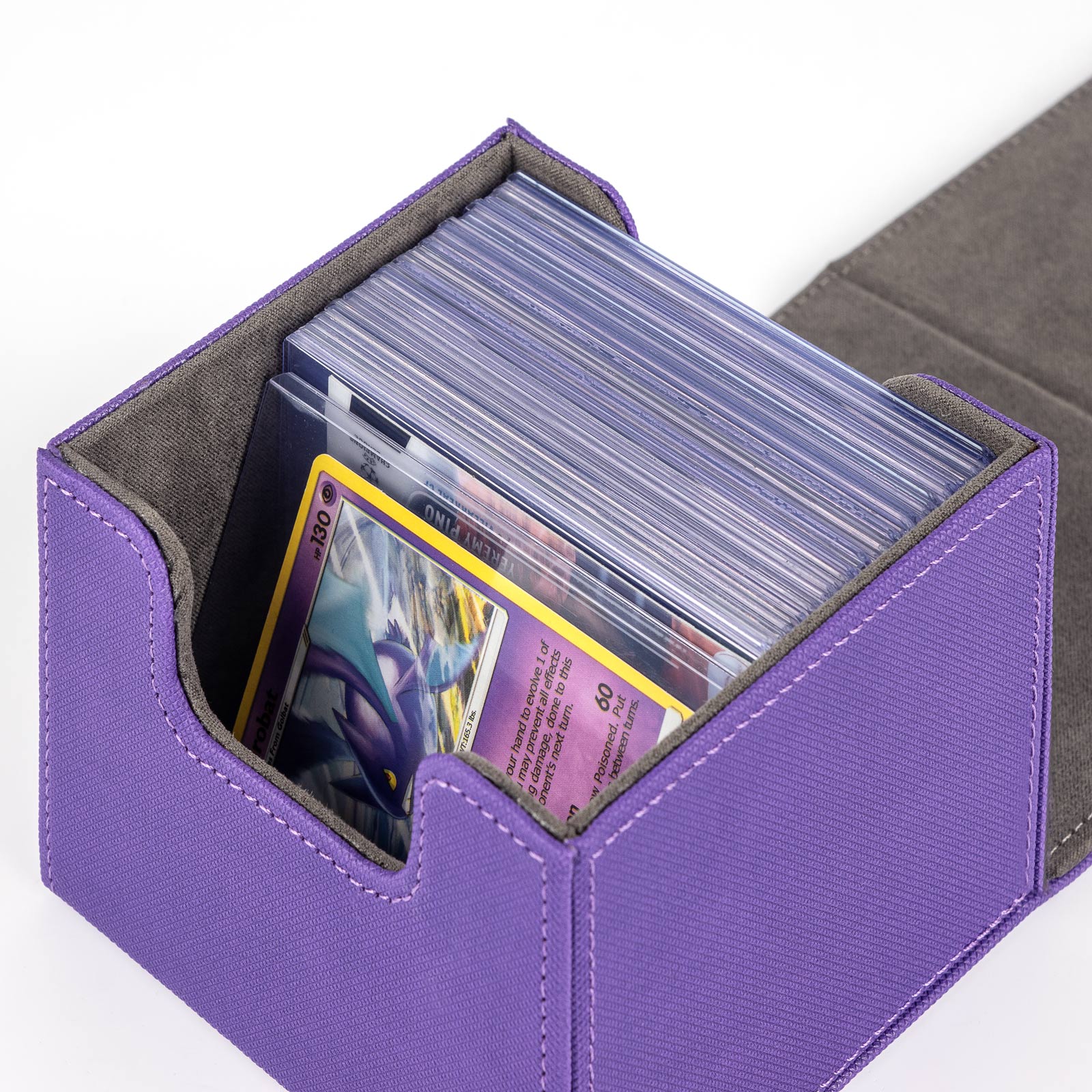 cardcosmos - Boîte de deck premium Toploader 60+ - Violet
