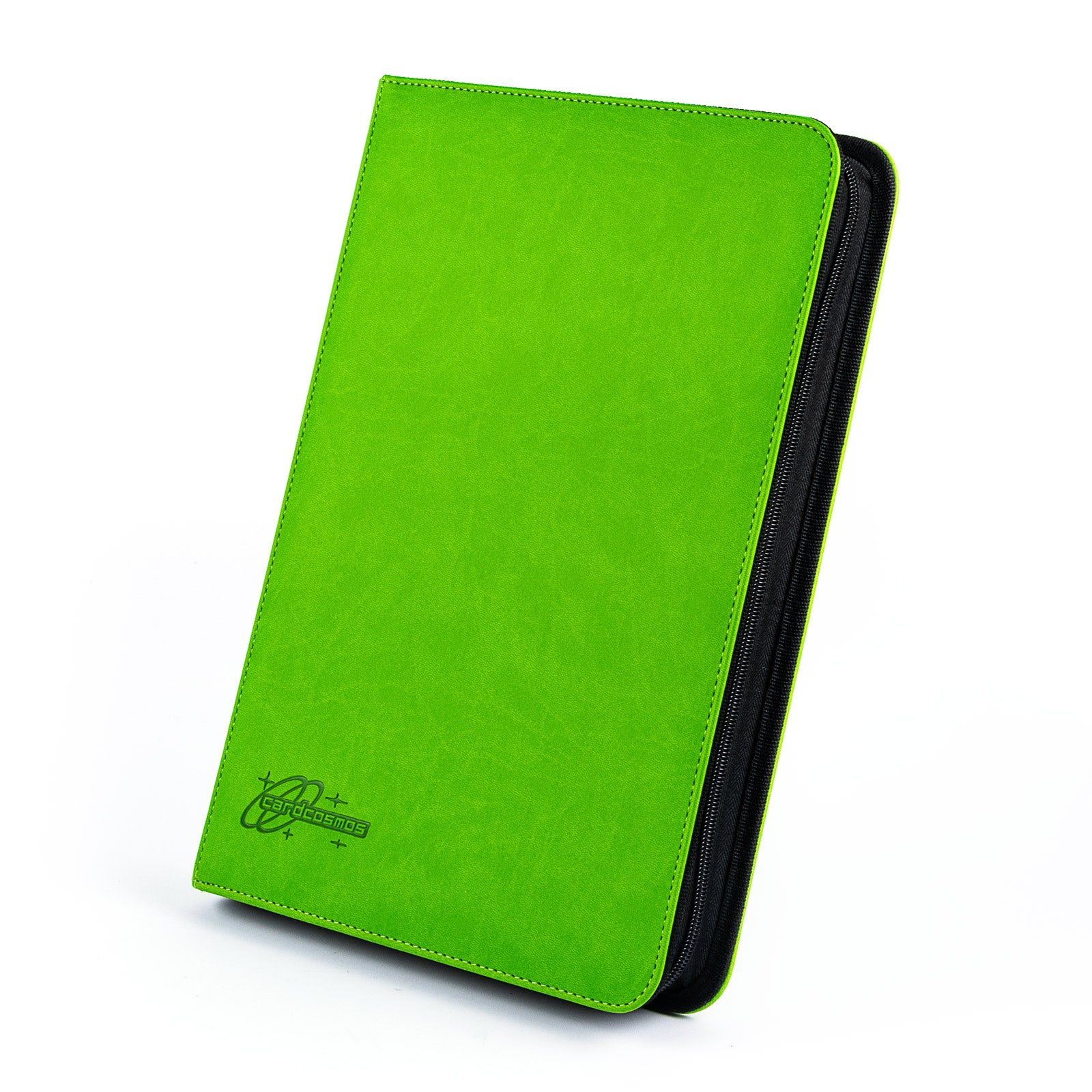 cardcosmos - 9 Pocket Strap Premium Leather Binder - Lime