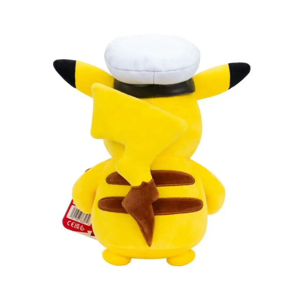 Pokémon – Captain Pikachu Plüsch 20 cm (Jazwares)