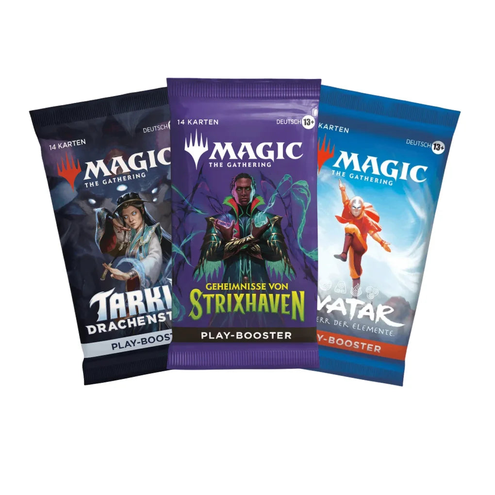 Magic: The Gathering Mystery Play Booster Set Allemand – 3 Booster différents aléatoires