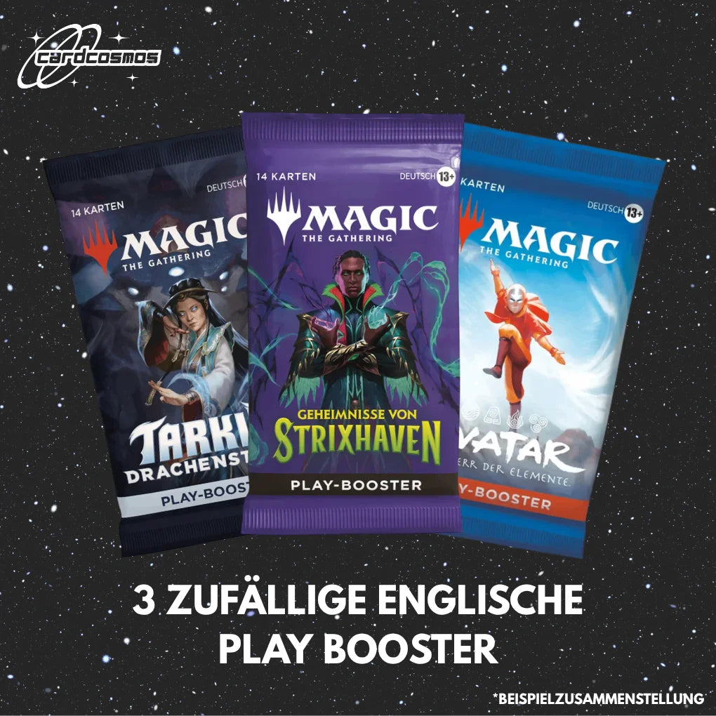Magic: The Gathering Mystery Play Booster Set Allemand – 3 Booster différents aléatoires