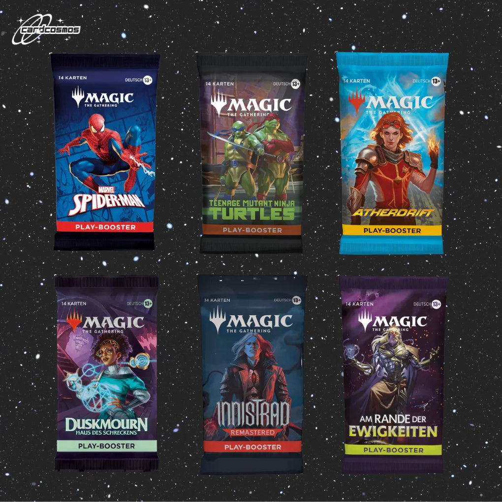 Magic: The Gathering Mystery Play Booster Set Allemand – 3 Booster différents aléatoires