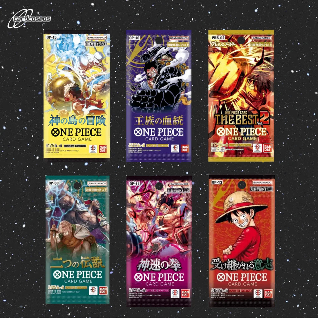 One Piece Card Game Japan Mystery Booster Set – 3 verschiedene zufällige Packs