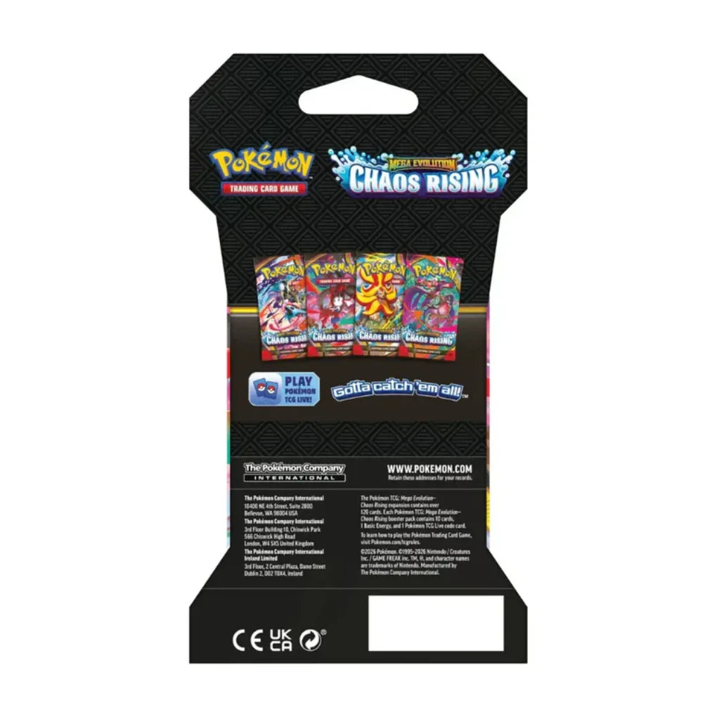 Pokémon - Mega Evolution: Chaos Rising 1x Sleeved Booster - English