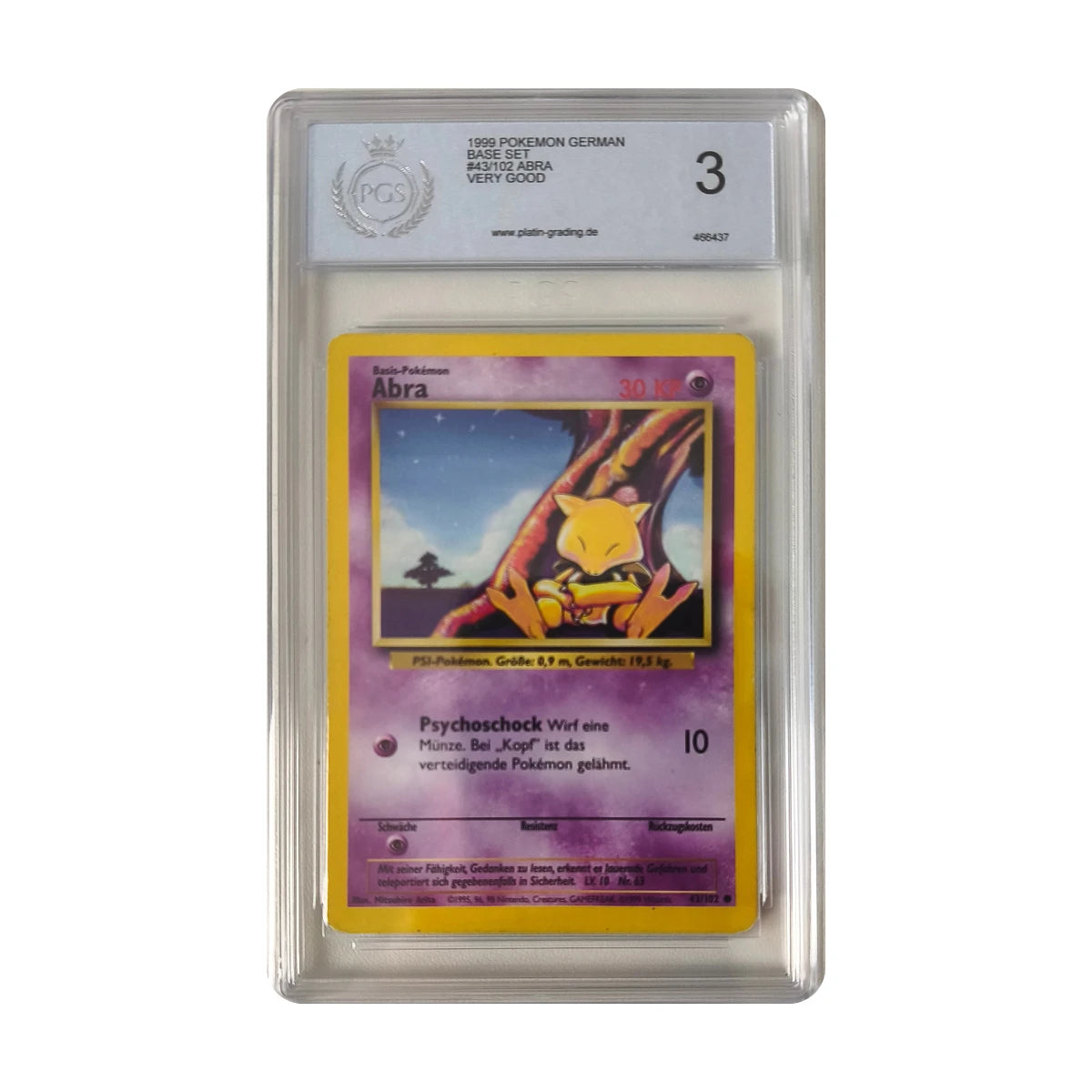 Pokémon - Abra 43/102 (Basis Set) – PGS 3 Very Good