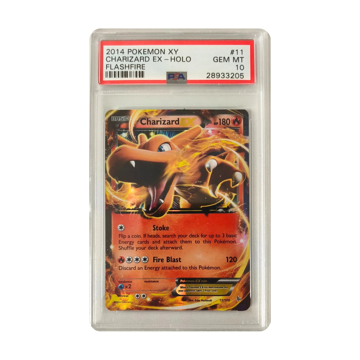 Pokémon - Charizard EX #11 (Flashfire) – PSA 10 Gem Mint