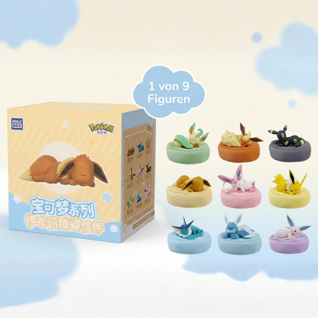 Pokémon Sleeping Eeveelutions Series Blind Box – Evoli & Entwicklungen Sammelfigur