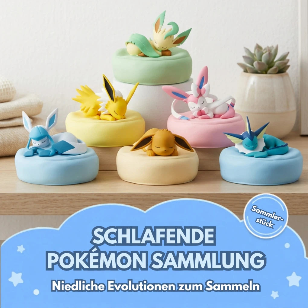 Pokémon Sleeping Eeveelutions Series Blind Box – Evoli & Entwicklungen Sammelfigur