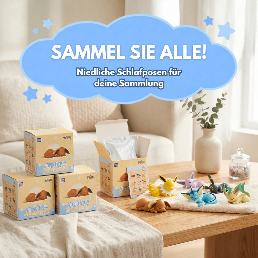 Pokémon Sleeping Eeveelutions Series Blind Box – Evoli & Entwicklungen Sammelfigur
