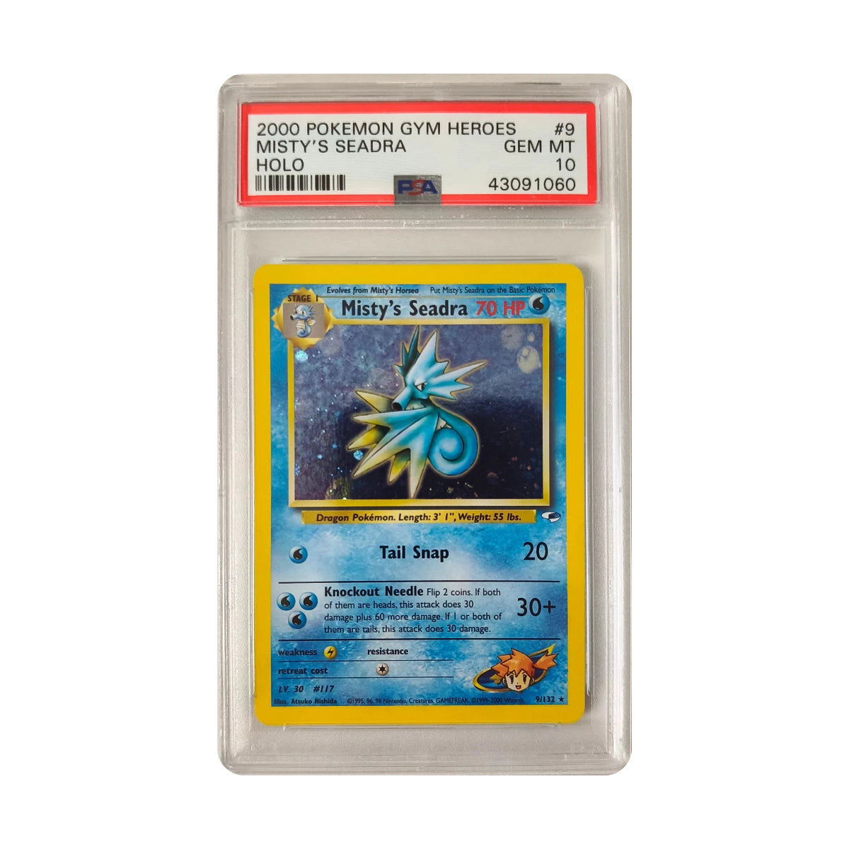 Pokémon - Misty's Seadra #9 (Gym Heroes) – PSA 10 Gem Mint