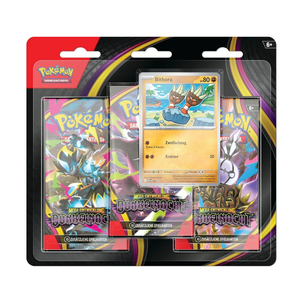 Pokémon - Méga Évolution : Dunkelnacht Blister 3-pack - Allemand