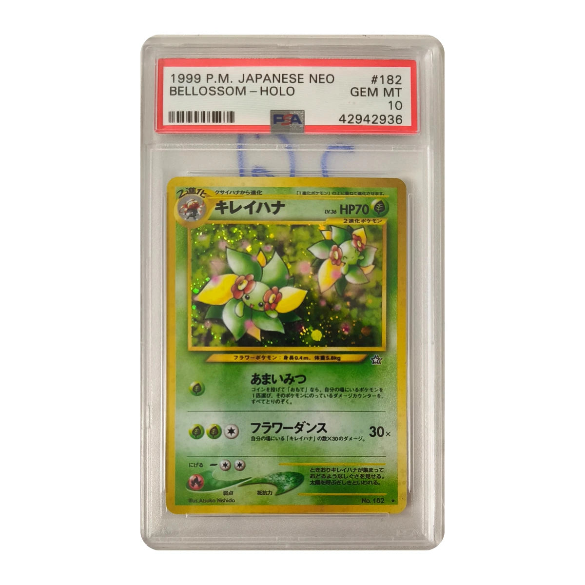 Pokémon - Bellossom #182 (Japanese Neo) – PSA 10 Gem Mint