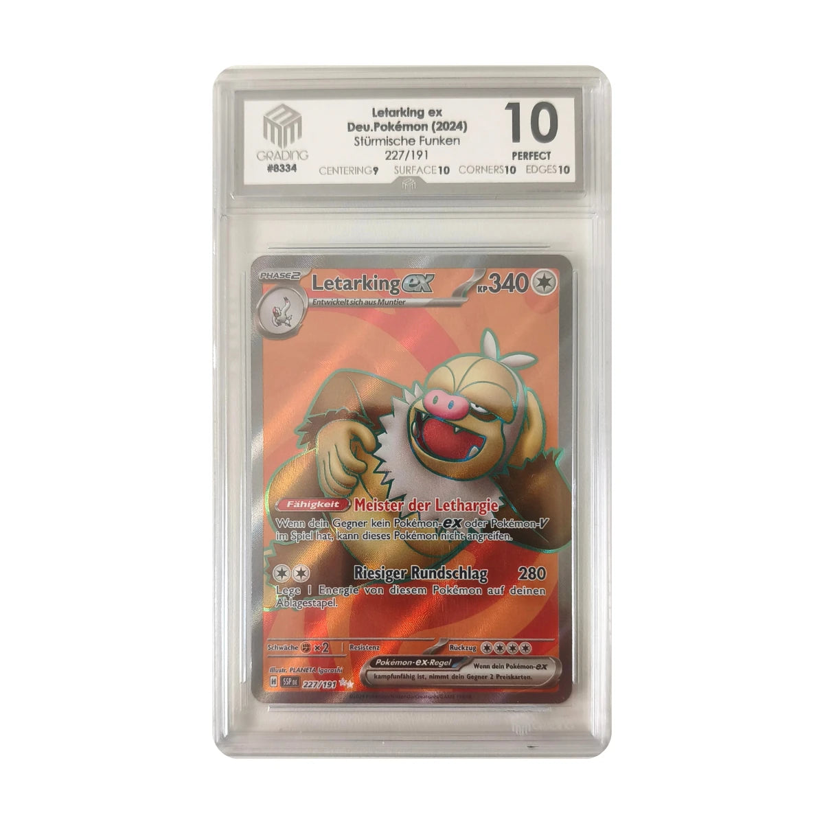 Pokémon - Letarking ex #227/191 (Stürmische Funken) – M Grading 10 Perfect