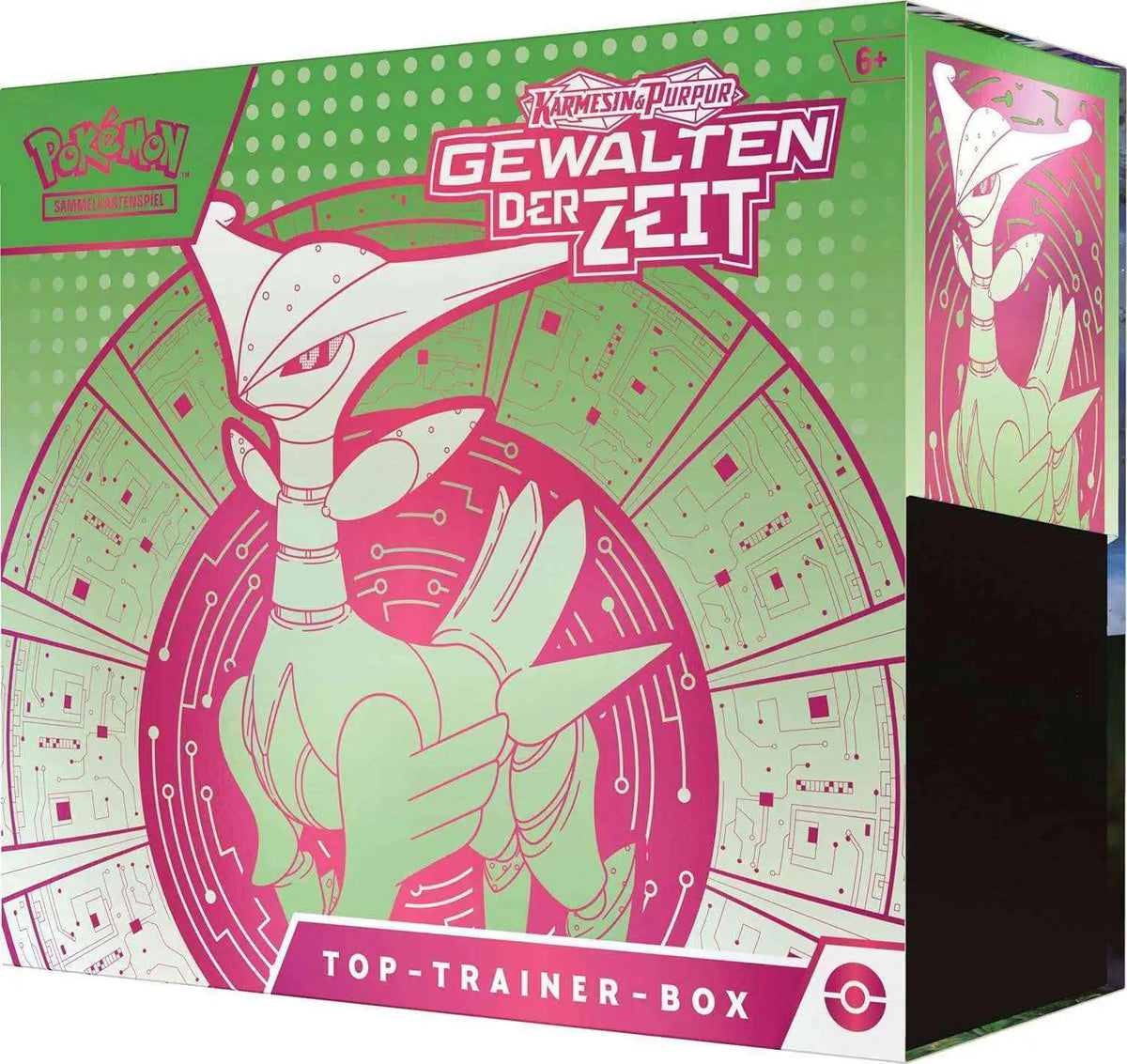 Pokémon - Karmesin & Purpur: Gewalten der Zeit Eisenblatt Top Trainer Box - DE