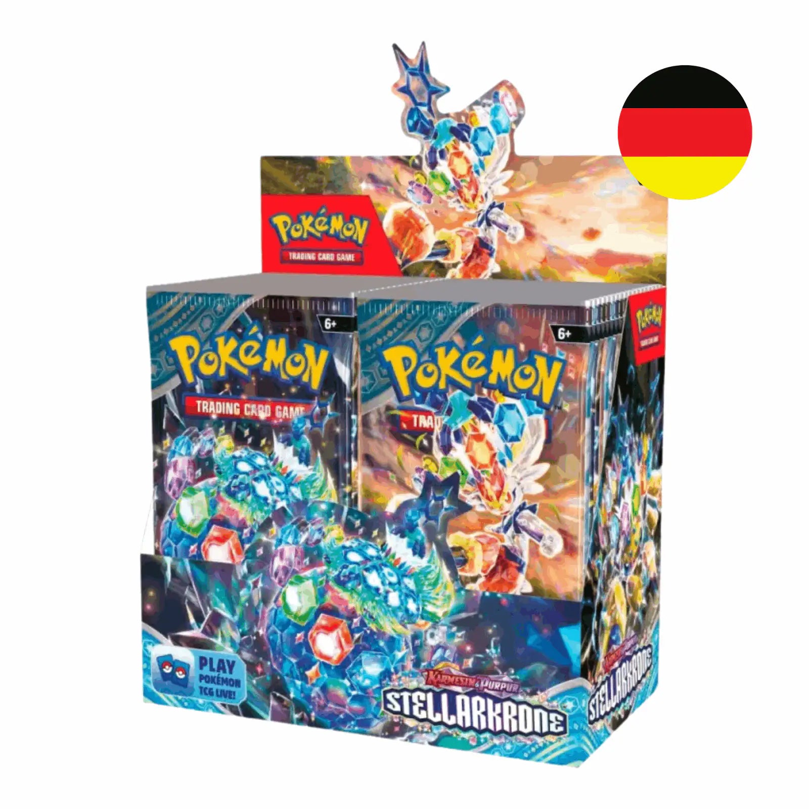 Pokémon - Karmesin & Purpur Stellarkrone Booster Box - DE