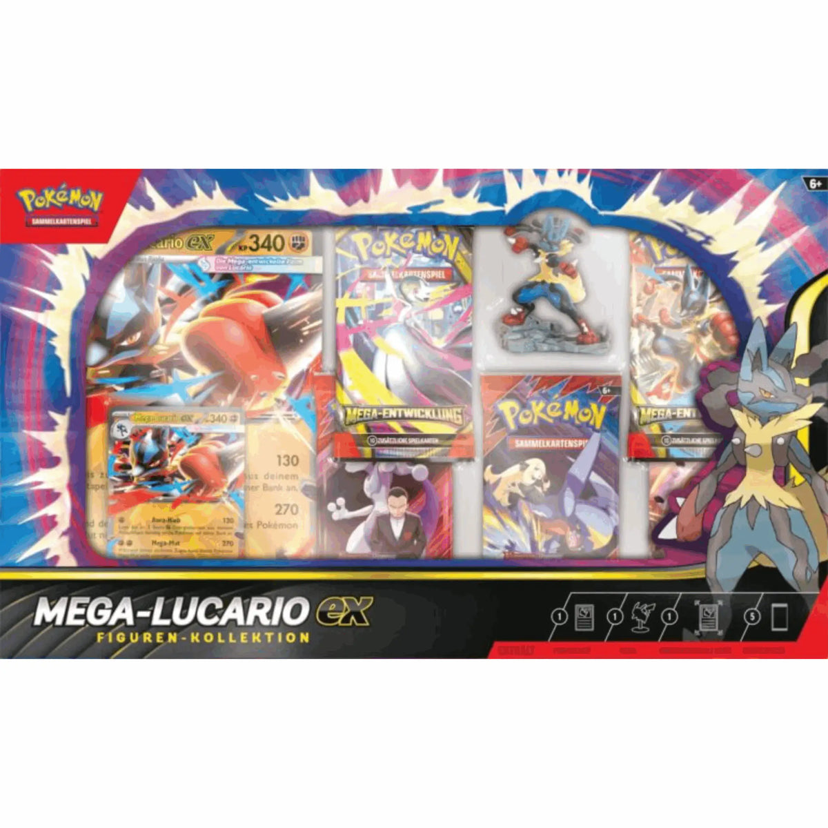 Pokémon - Mega-Lucario-ex Figuren Kollektion - DE