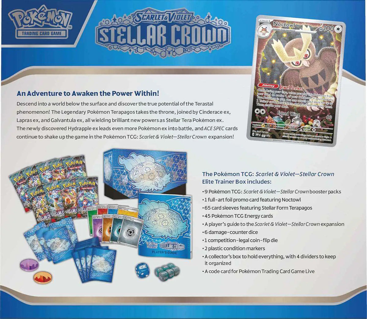 Pokémon - Scarlet & Violet: Stellar Crown Elite Trainer Box - EN