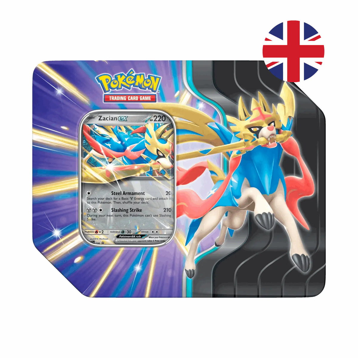 Pokémon - Slashing Legends Tin Zacian ex Tin US Version - EN