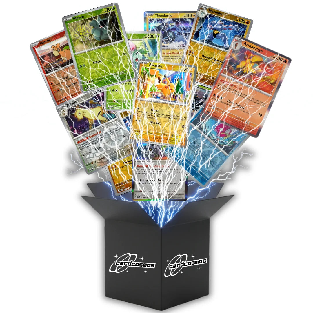Pokémon Holo Set de cartes Anglais – 50 cartes Holo & Reverse holo + 100 Protège cartes