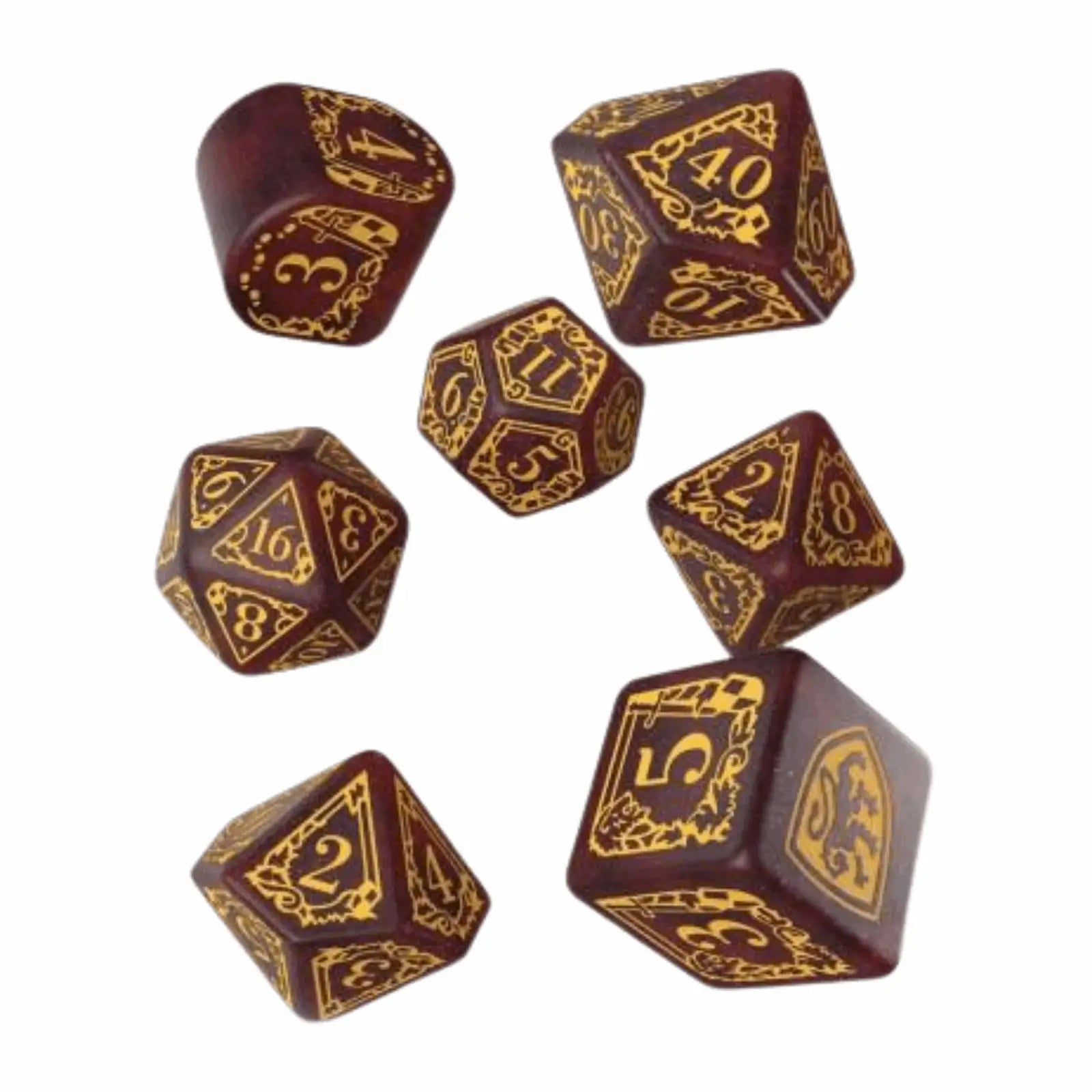 Q Workshop - Harry Potter - Gryffindor Modern Dice Set - Red