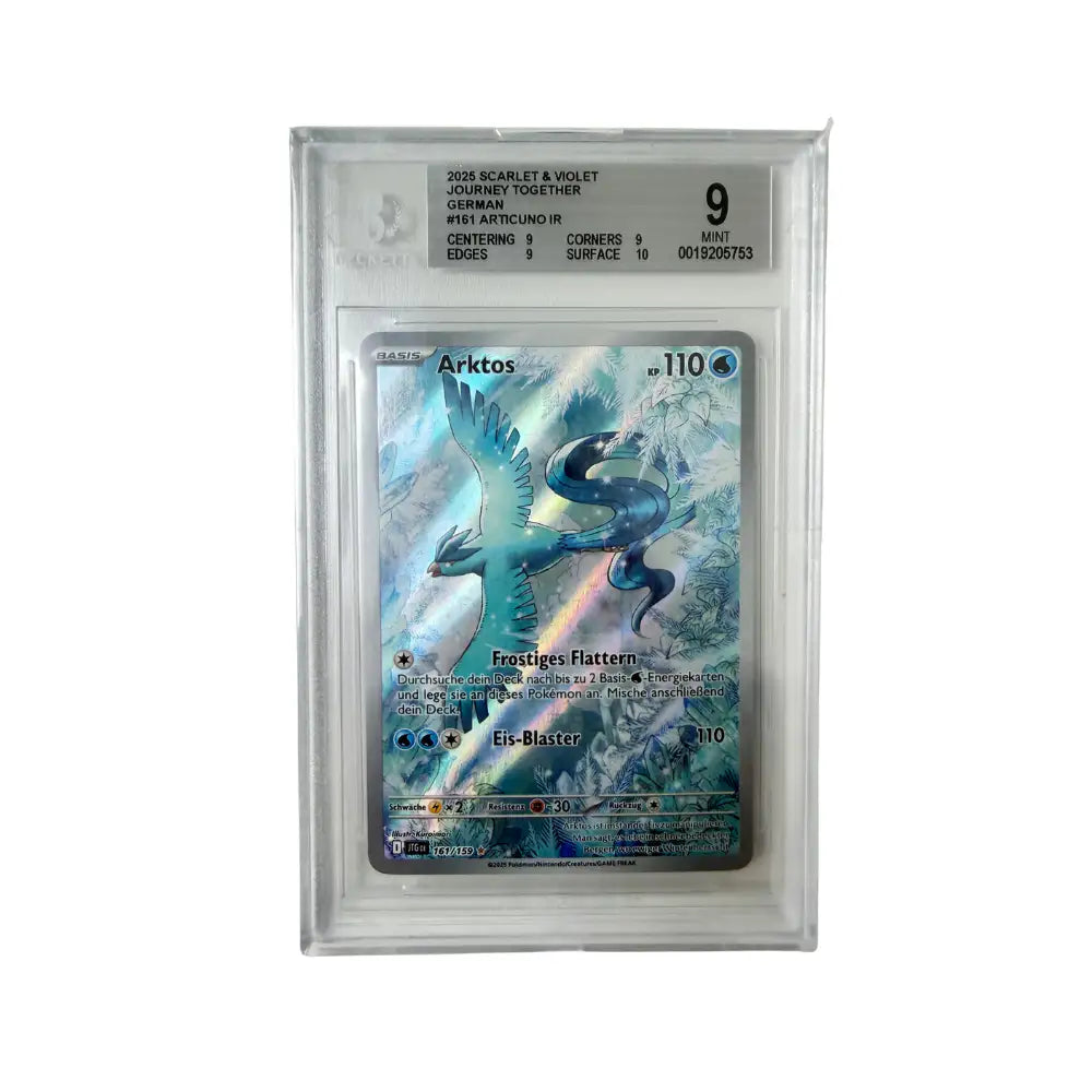 Pokémon - Arktos #161/159 (Journey Together) – Beckett 9 Mint