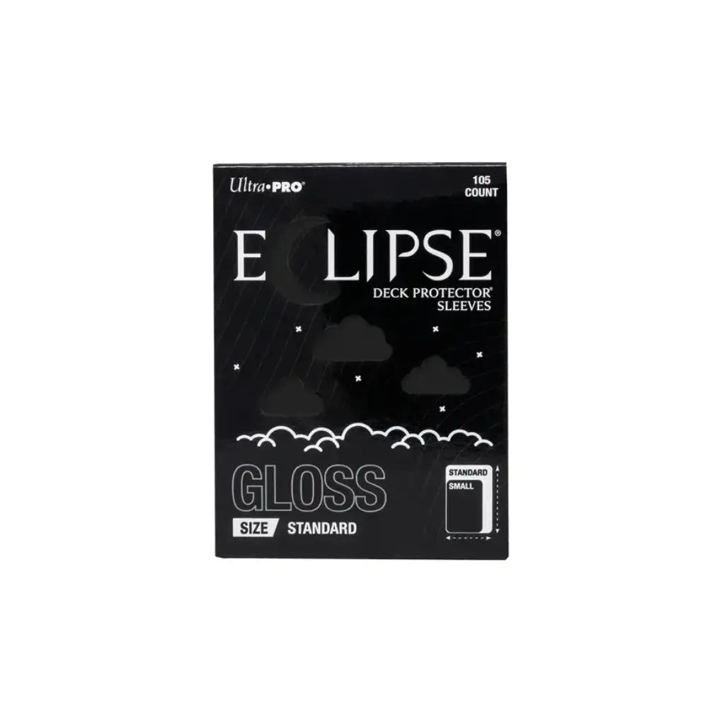 Ultra Pro - Eclipse Gloss Kartenhüllen Tiefschwarz | 105 Stück