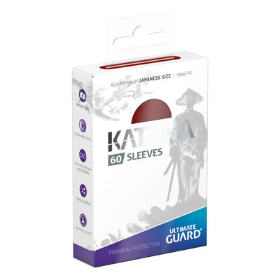 Ultimate Guard Katana Sleeves Japanese Size Rot – 60 Stück