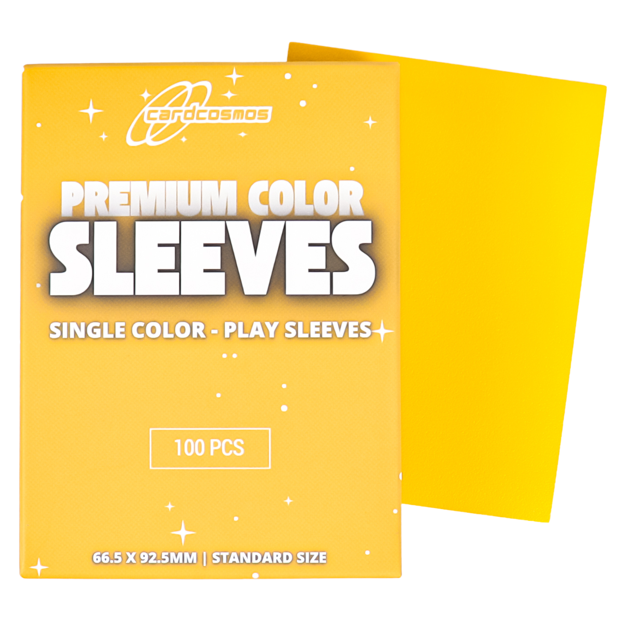 cardcosmos - Premium Color Matte Sleeves Yellow | 100stk
