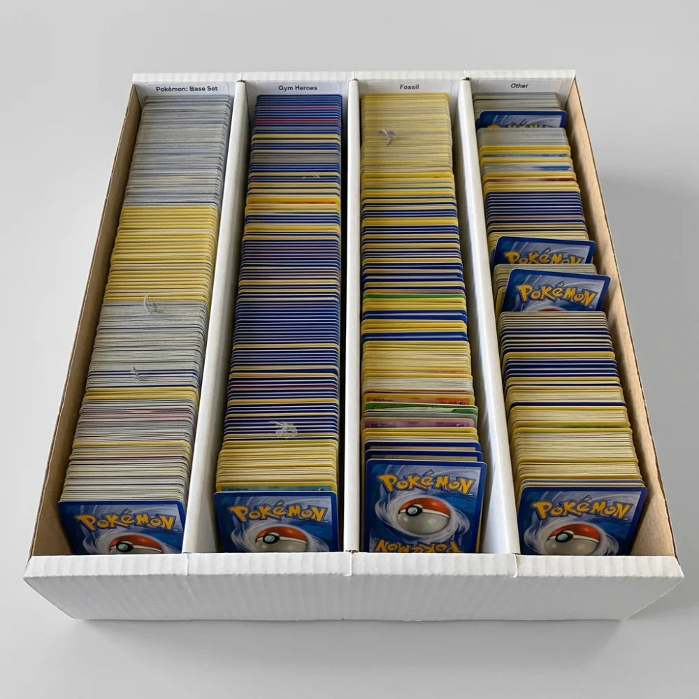 cardcosmos Kartenbox für 4000 Karten – Storage Box mit 4 Reihen